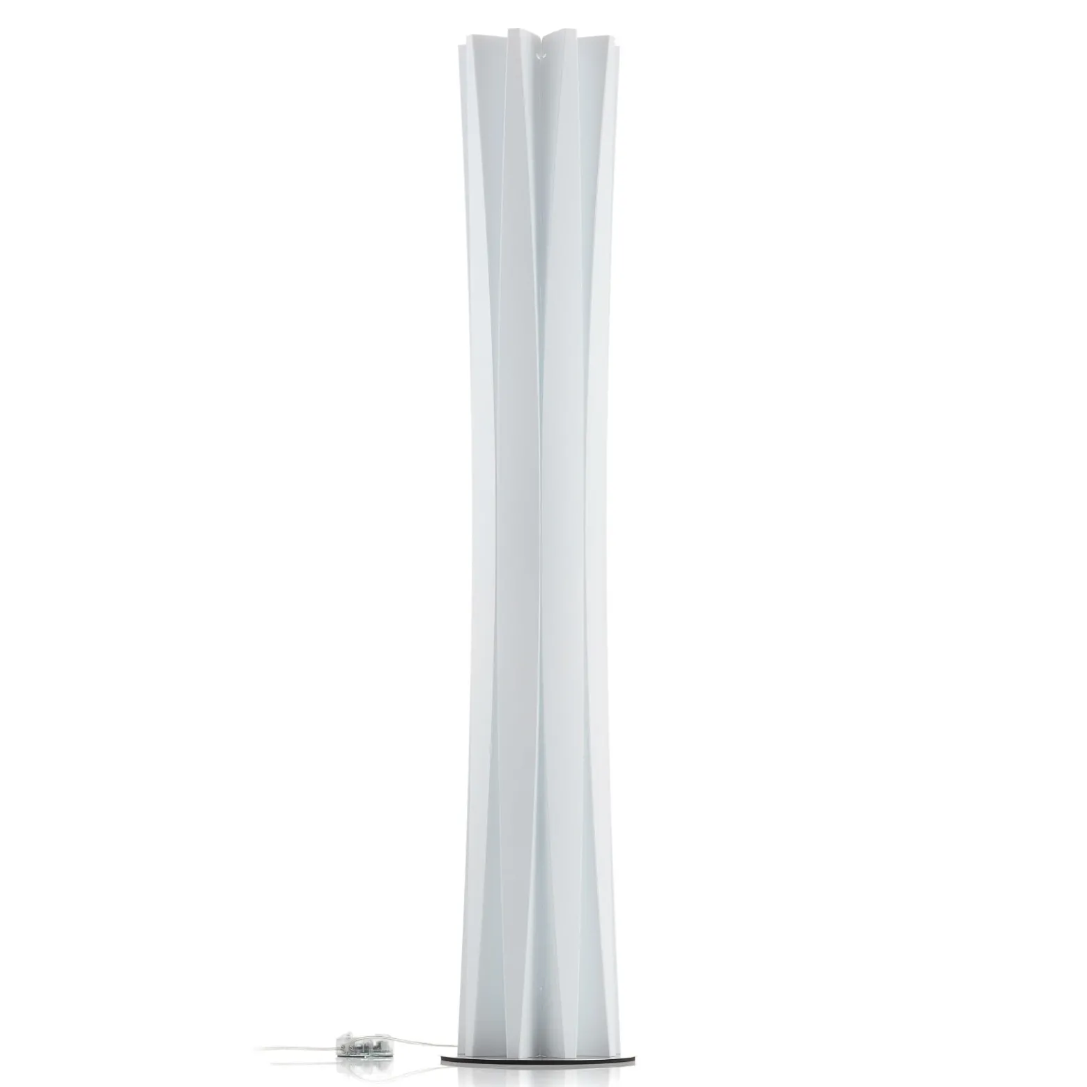 Lámpara de pie Slamp Bach, altura 161 cm, blanca