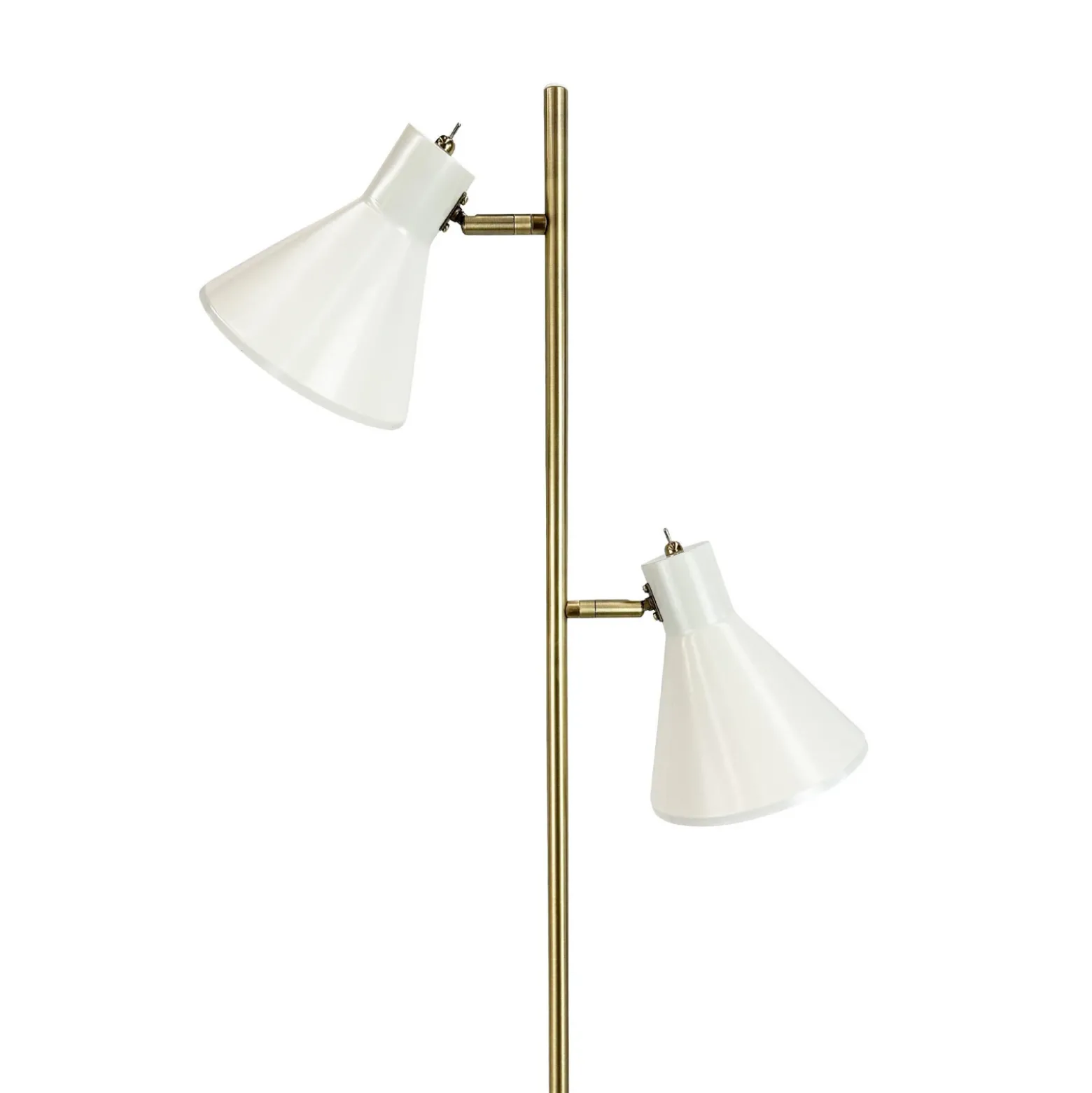 Lámpara de pie Sleep de Dyberg Larsen, blanco cemento, altura 165 cm, acero