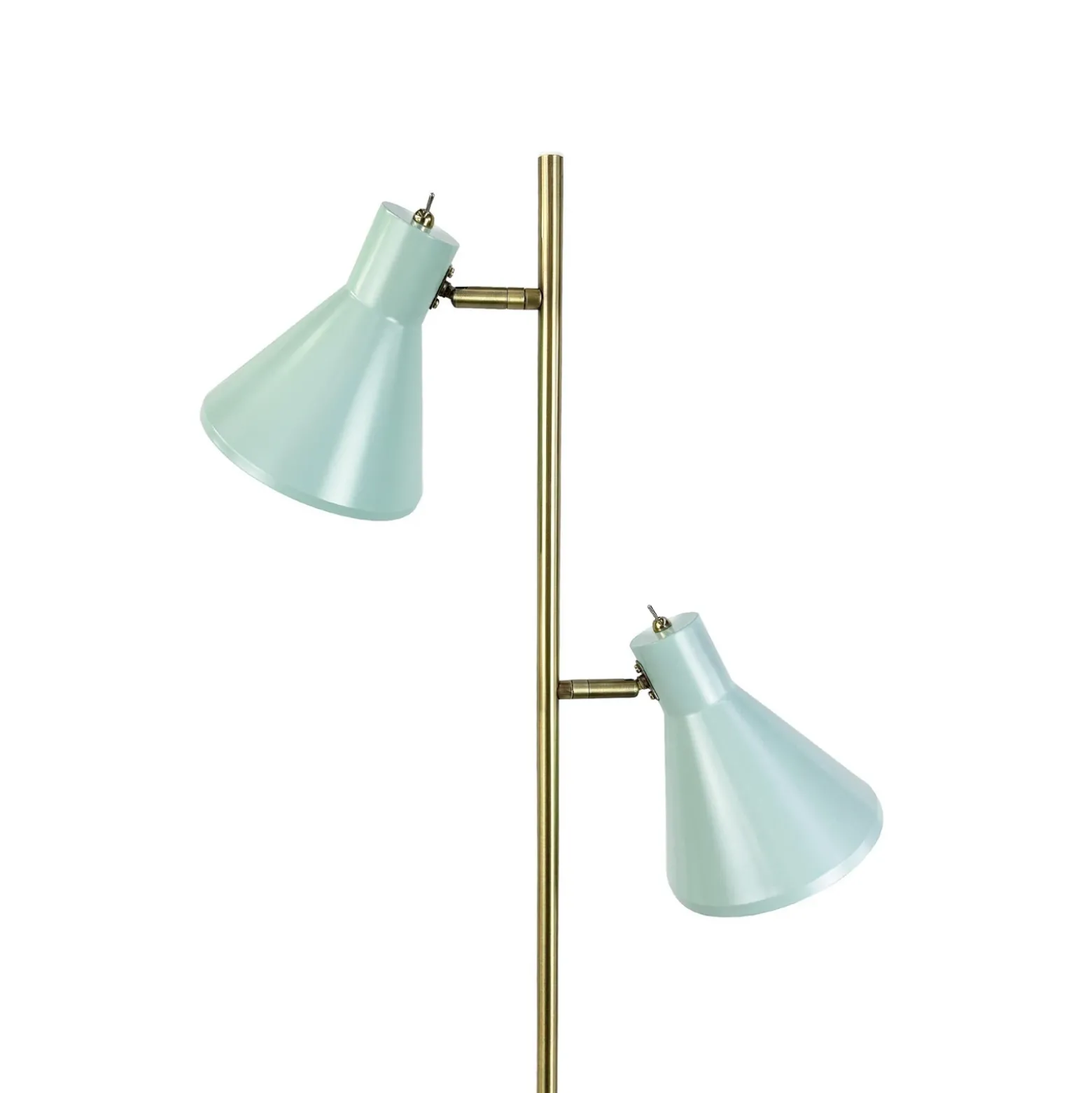 Lámpara de pie Sleep de Dyberg Larsen, verde menta, altura 165 cm, acero
