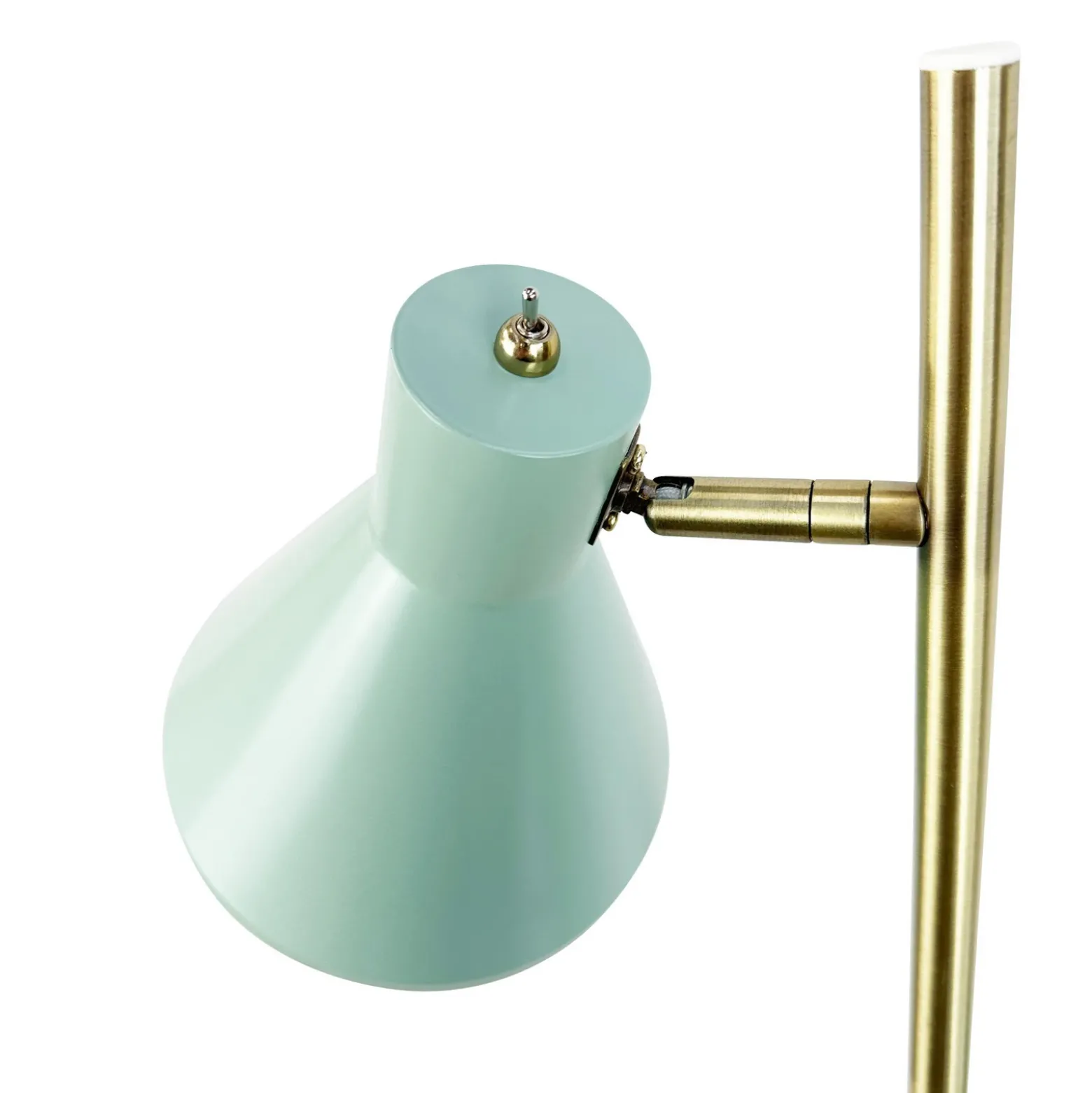 Lámpara de pie Sleep de Dyberg Larsen, verde menta, altura 165 cm, acero