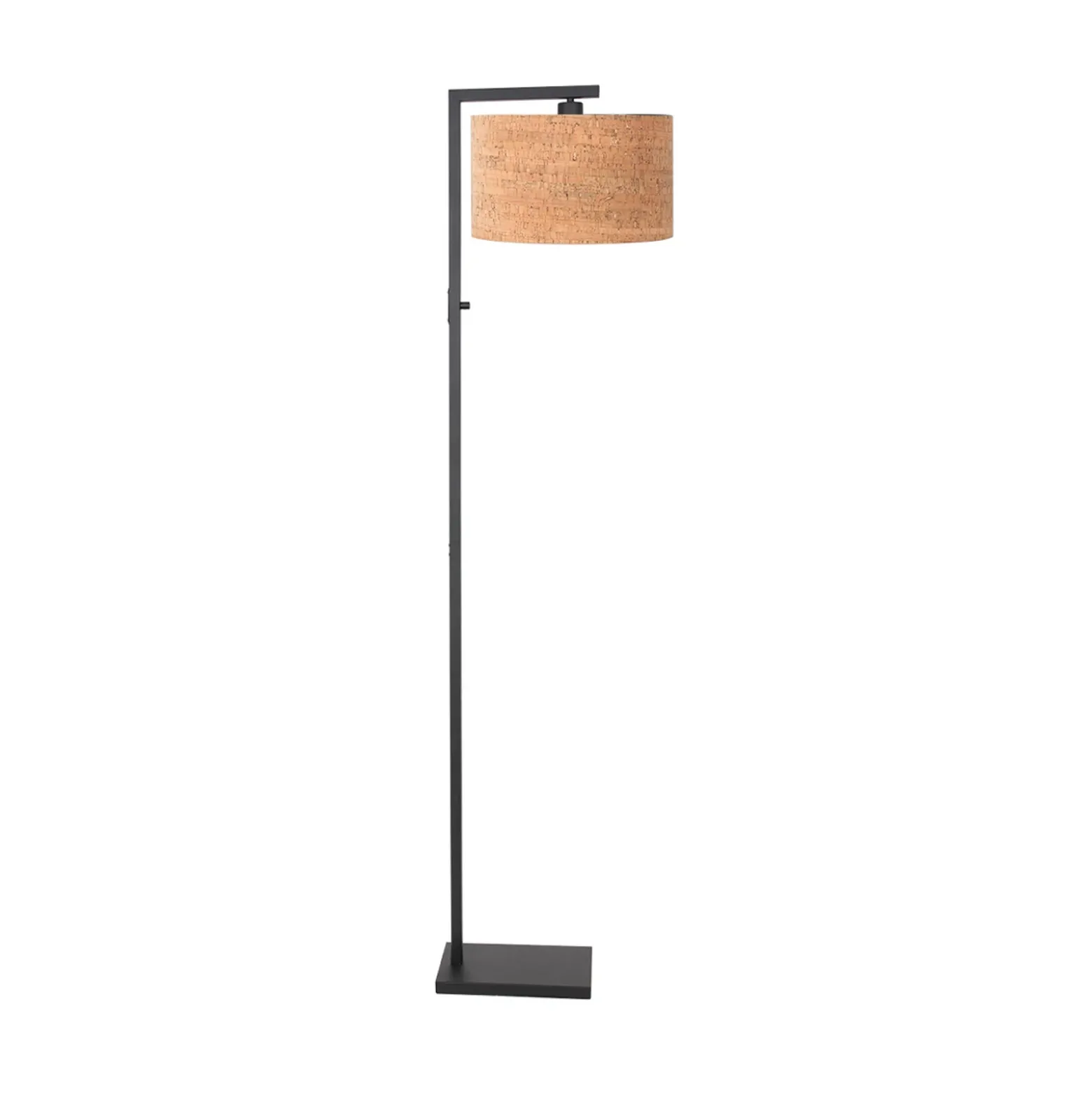 Lámpara de pie Stang, negro/marrón, altura 160 cm, corcho