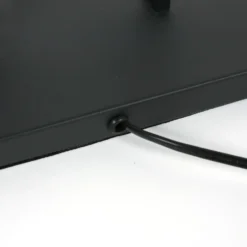 Lámpara de pie Stang, negro/terciopelo verde, altura 160 cm, E27