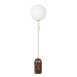 Lámpara de pie Torrano de Globen Lighting, marrón, altura 145 cm