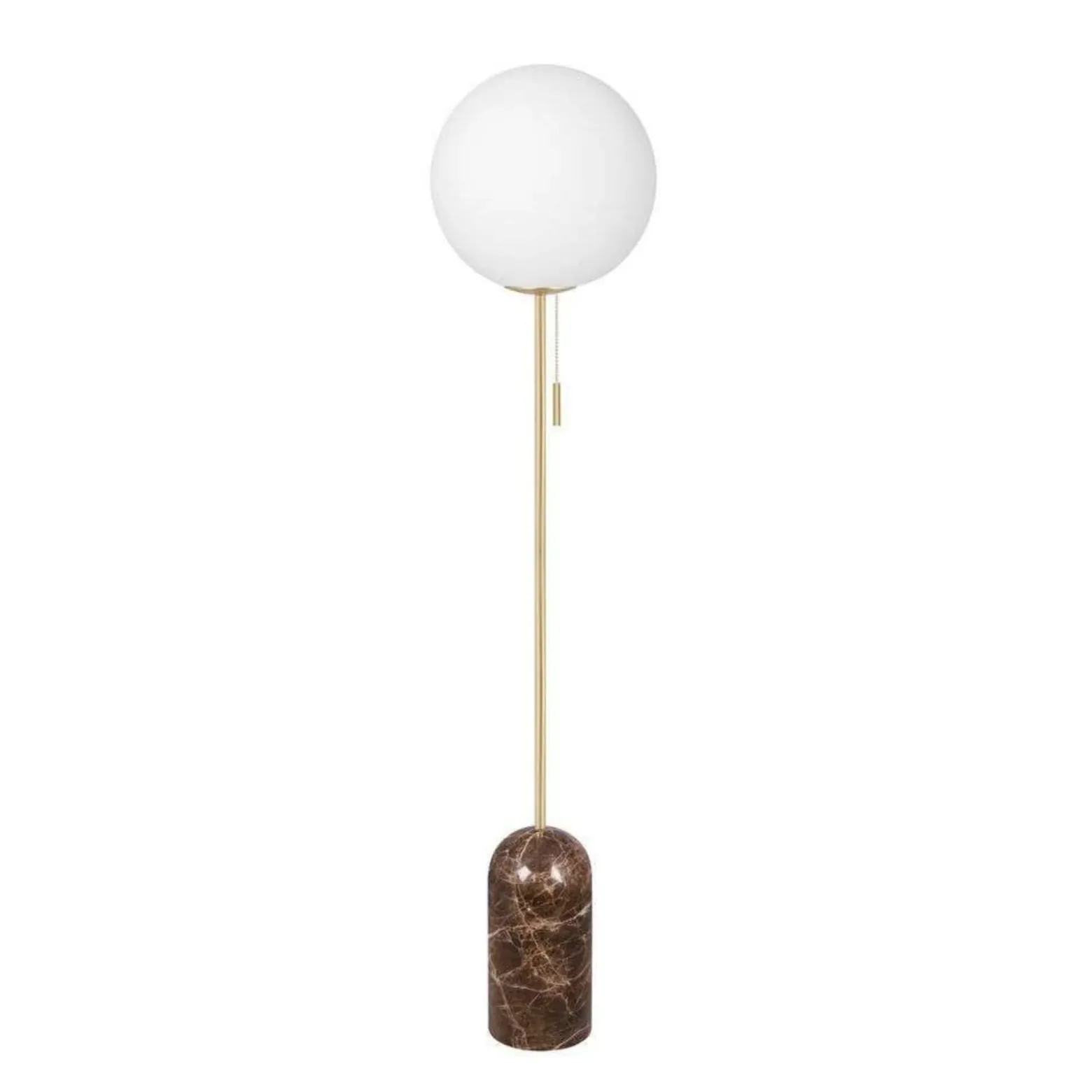Lámpara de pie Torrano de Globen Lighting, marrón, altura 145 cm