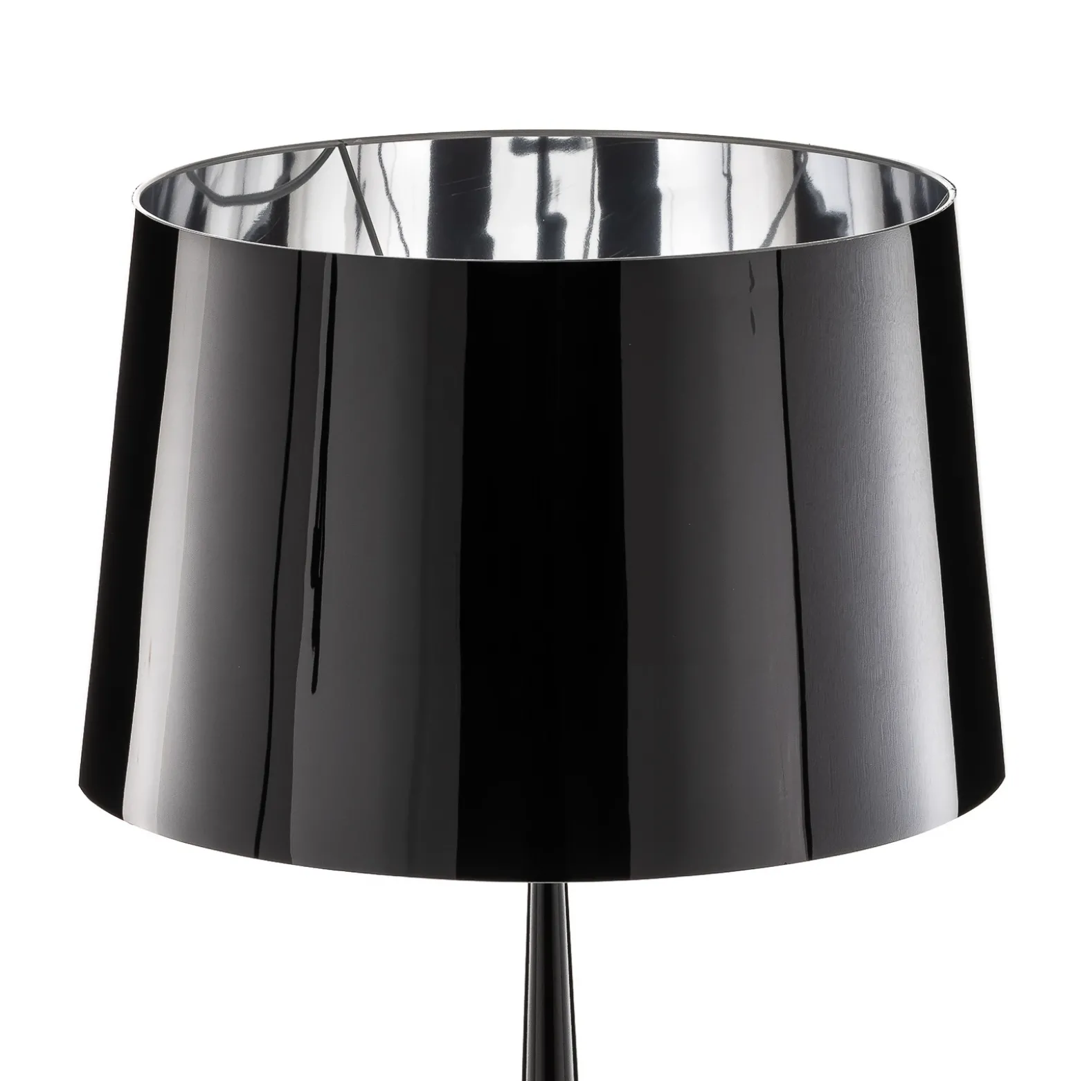 Lámpara de pie Totem LS con acabado cromo, negro