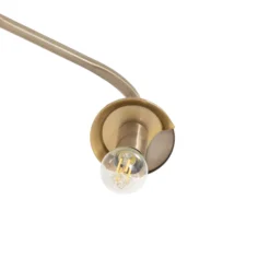Lámpara de pie Viran, oro antiguo, cristal, altura 146 cm, E14