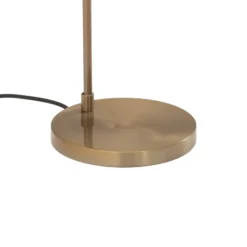 Lámpara de pie Viran, oro antiguo, cristal, altura 146 cm, E14