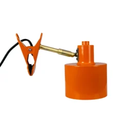 Lámpara de pinza Dyberg Larsen Ocean, naranja, E14, metal