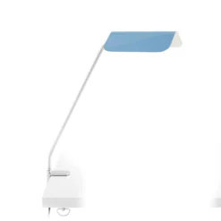 Lámpara de pinza Hay Apex, azul pastel, altura 43 cm, E14, acero