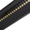 Lámpara de pinza LED Arcchio Shax, negra, con sensor, atenuable, 4.000 K