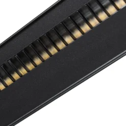 Lámpara de pinza LED Arcchio Shax, negra, con sensor, atenuable, 4.000 K