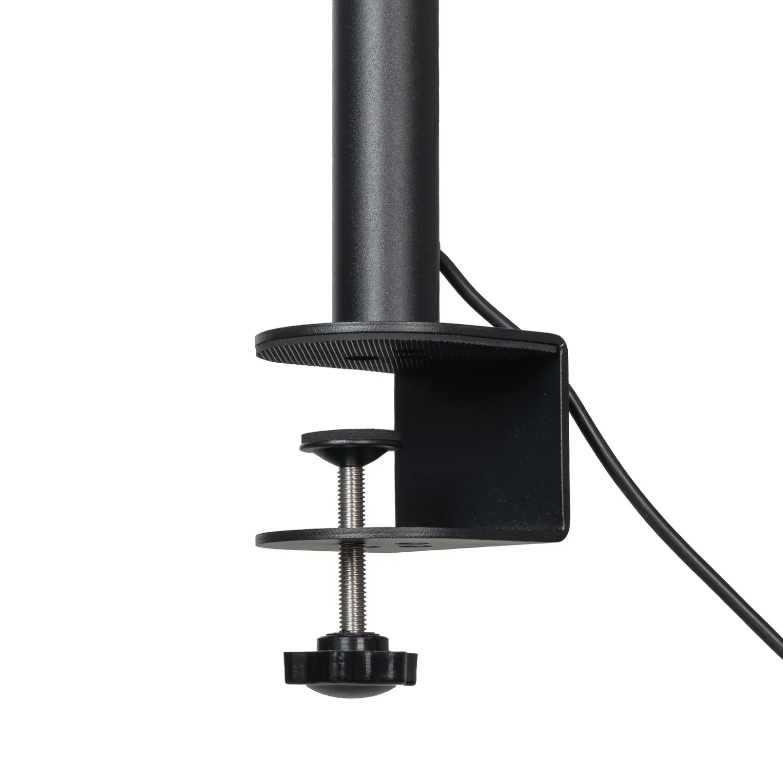 Lámpara de pinza LED Arcchio Shax, negra, con sensor, atenuable, 4.000 K