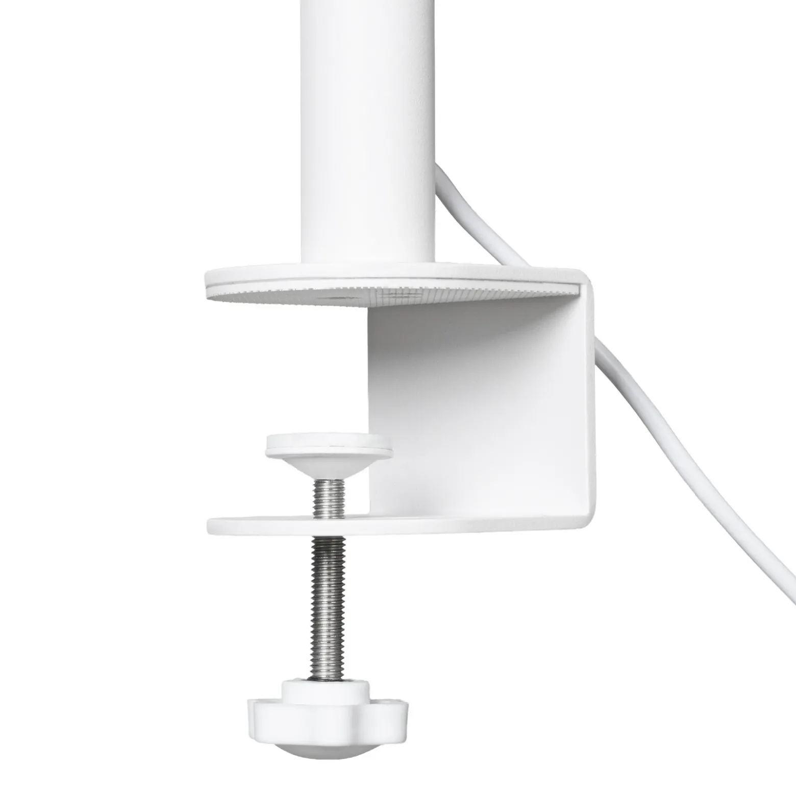 Lámpara de pinza LED Arcchio Shax, blanca, con sensor, atenuable, 4.000 K