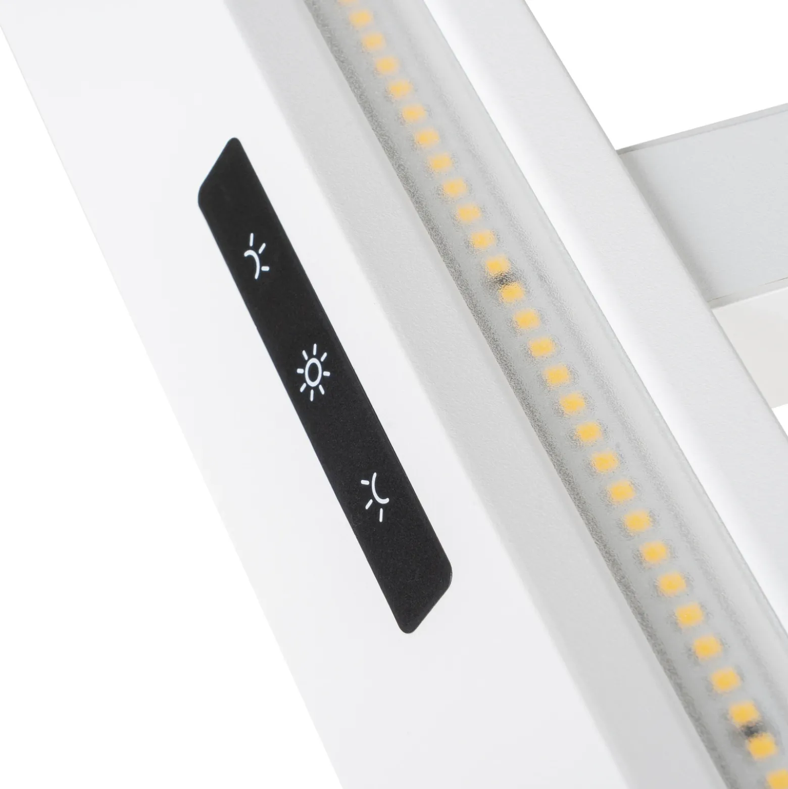 Lámpara de pinza LED Arcchio Shax, blanca, con sensor, atenuable, 4.000 K