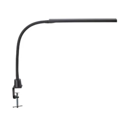 Lámpara de pinza LED MAULpirro, negra, 37 cm, atenuable