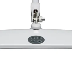 Lámpara de pinza LED MAULwork, blanca, altura 50 cm, atenuable