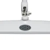 Lámpara de pinza LED MAULwork, blanca, altura 50 cm, atenuable