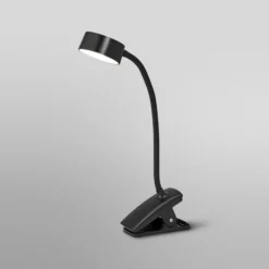 Lámpara de pinza LED OSRAM Office Line Cylinder negro CCT atenuable