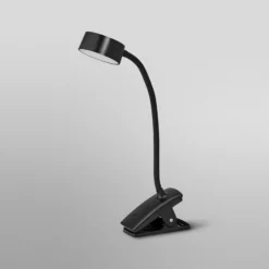 Lámpara de pinza LED OSRAM Office Line Cylinder negro CCT atenuable