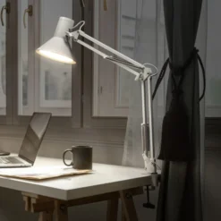 Lámpara de pinza LED OSRAM Office Line Desk Retro, blanca, 3000 K