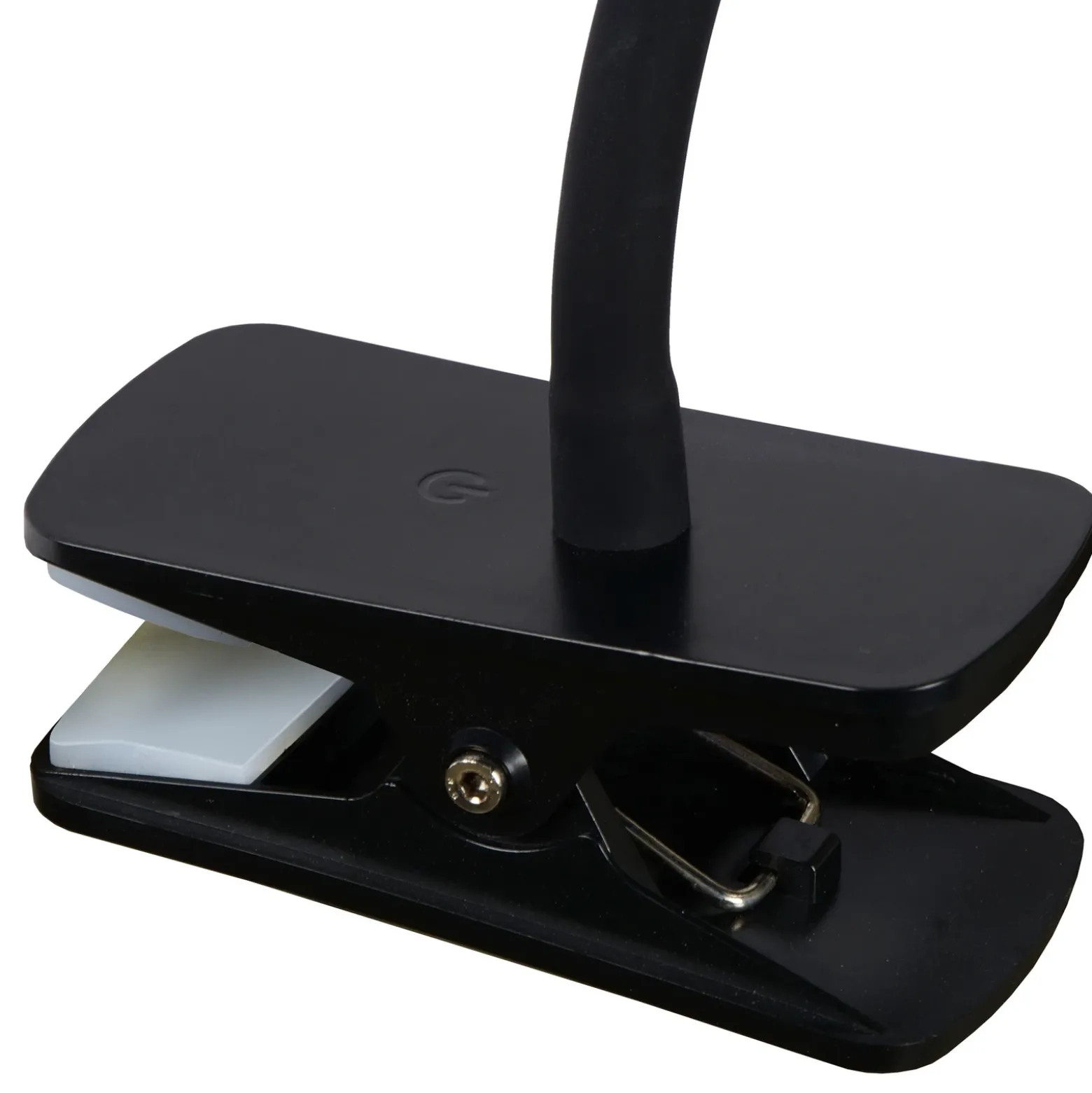 Lámpara de pinza LED Zozy, negra, 3-StepDim, brazo flexible