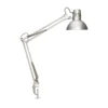 Lámpara de pinza MAULstudy, color plateado, altura 44 cm, metal
