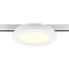 Lámpara de riel LED Camillus para DUOline, blanco, Ø 17 cm