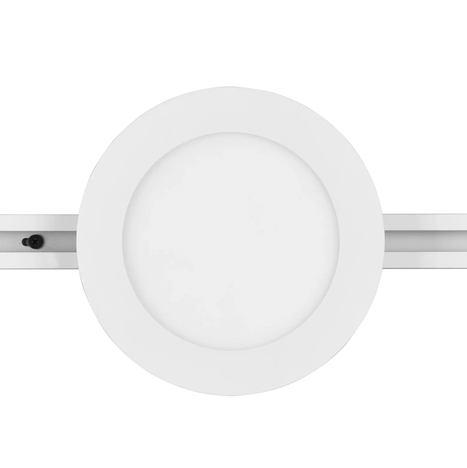 Lámpara de riel LED Camillus para DUOline, blanco, Ø 17 cm