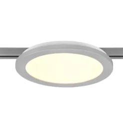 Lámpara de riel LED Camillus para DUOline, titanio, Ø 26 cm
