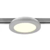 Lámpara de riel LED Camillus para DUOline, titanio, Ø 17 cm