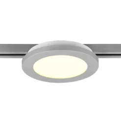 Lámpara de riel LED Camillus para DUOline, titanio, Ø 17 cm
