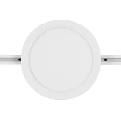 Lámpara de riel LED Camillus para DUOline, blanco, Ø 26 cm