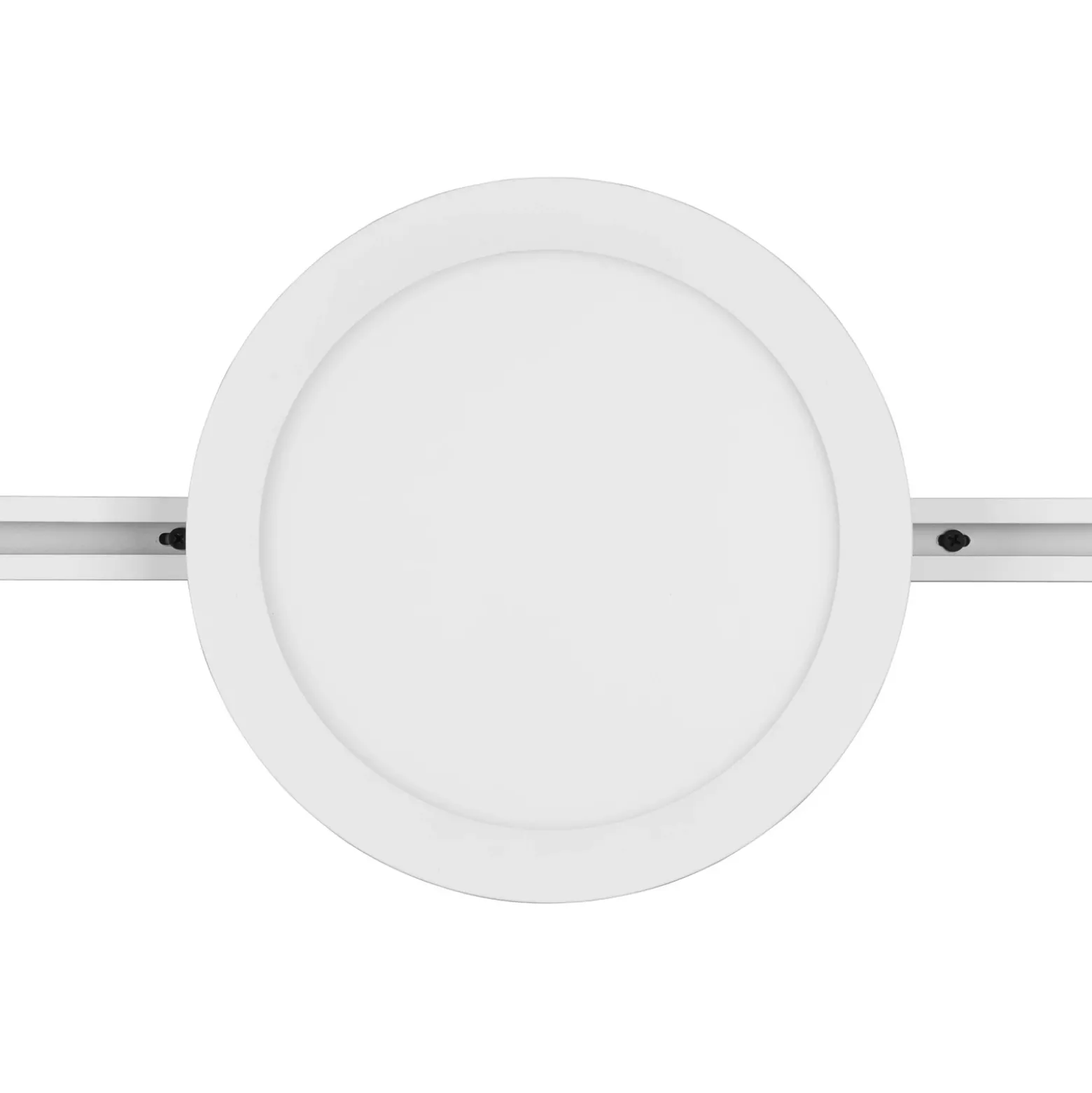 Lámpara de riel LED Camillus para DUOline, blanco, Ø 26 cm