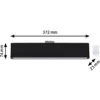 Lámpara de riel LED Paulmann URail, modelo Ceris, color negro, 3000 K, 37 cm
