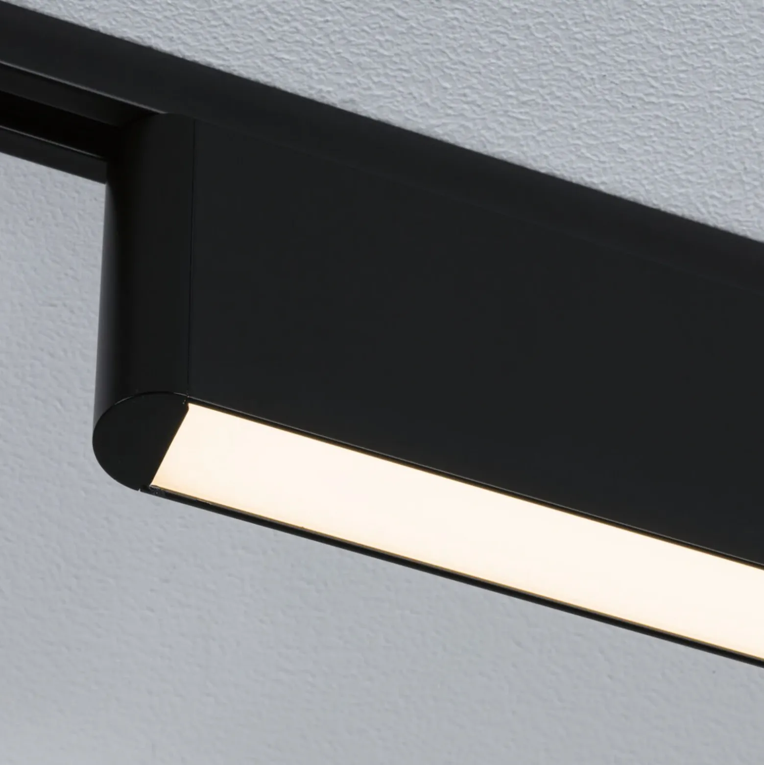 Lámpara de riel LED Paulmann URail, modelo Ceris, color negro, 3000 K, 37 cm