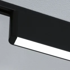 Lámpara de riel LED Paulmann URail, color Ceris, negro, 4000 K, 37 cm