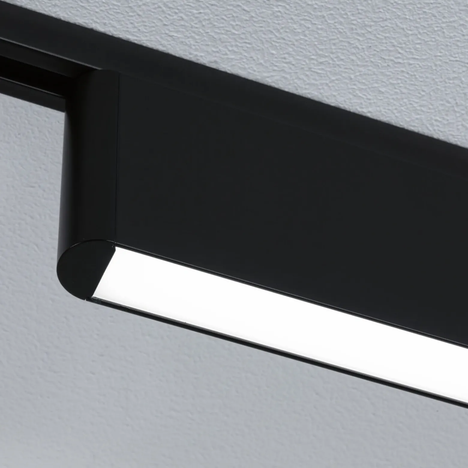 Lámpara de riel LED Paulmann URail, color Ceris, negro, 4000 K, 37 cm