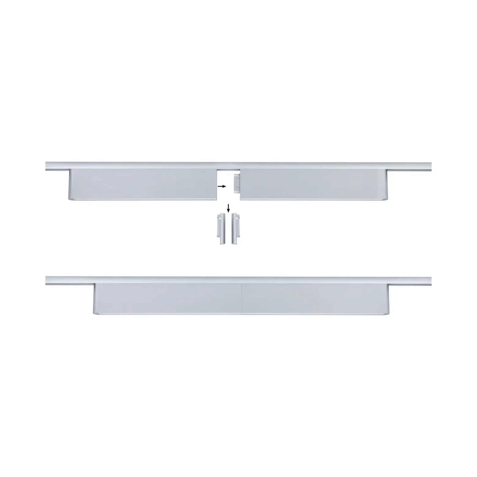 Lámpara de riel LED Paulmann URail Ceris, cromada, 4000 K, 37 cm