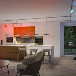 Lámpara de riel LED Paulmann URail Smart Hildor, cromada, CCT RGB