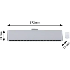 Lámpara de riel LED Paulmann URail Zelos, cromada, 4000 K, 37 cm