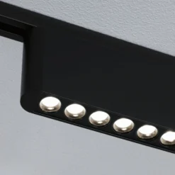 Lámpara de riel LED Paulmann URail Zelos, negra, 4000 K, 37 cm