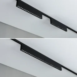 Lámpara de riel LED Paulmann URail Zelos, negra, 4000 K, 37 cm