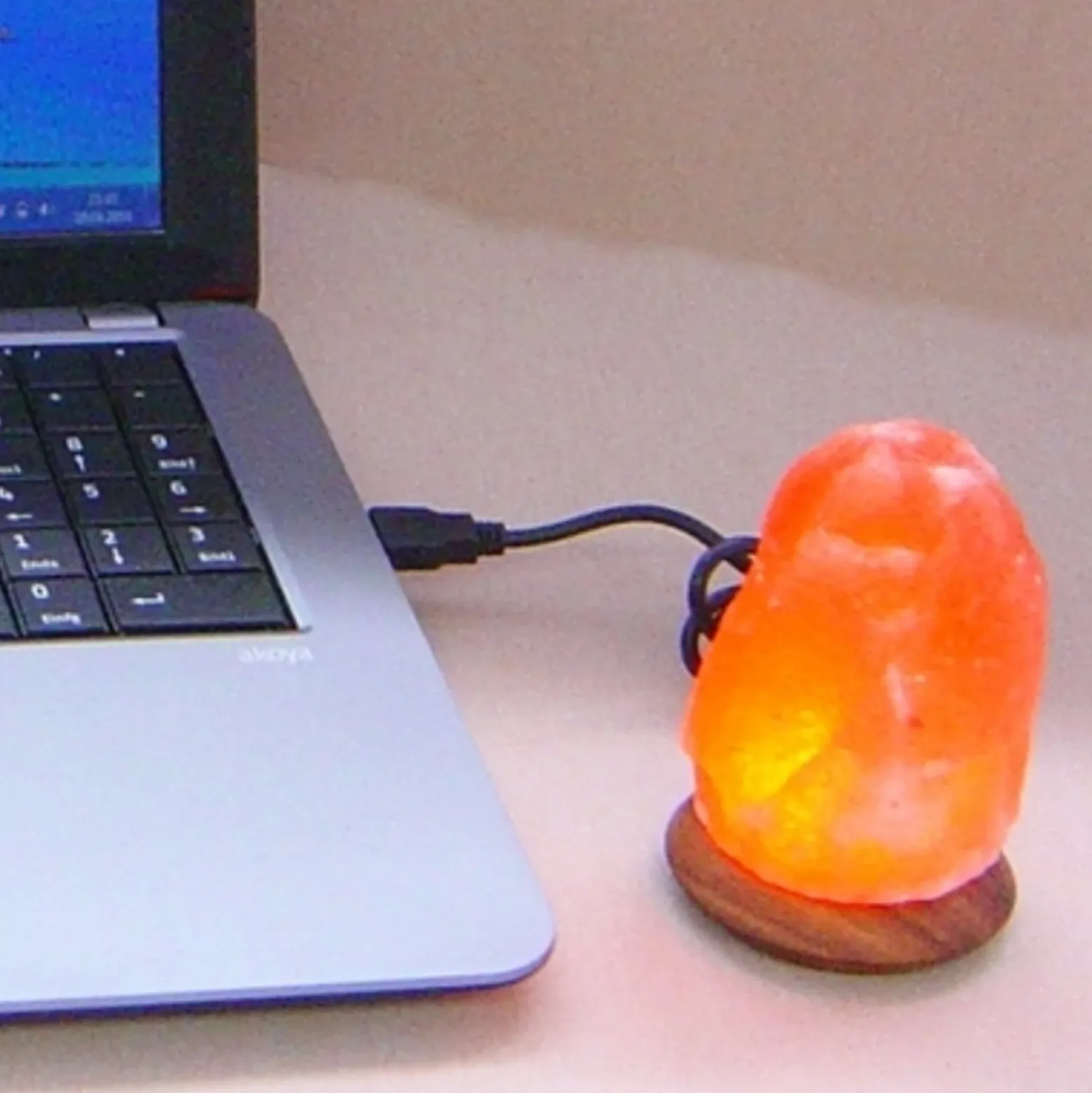 Lámpara de sal LED Compus con USB para ordenador&Laptop