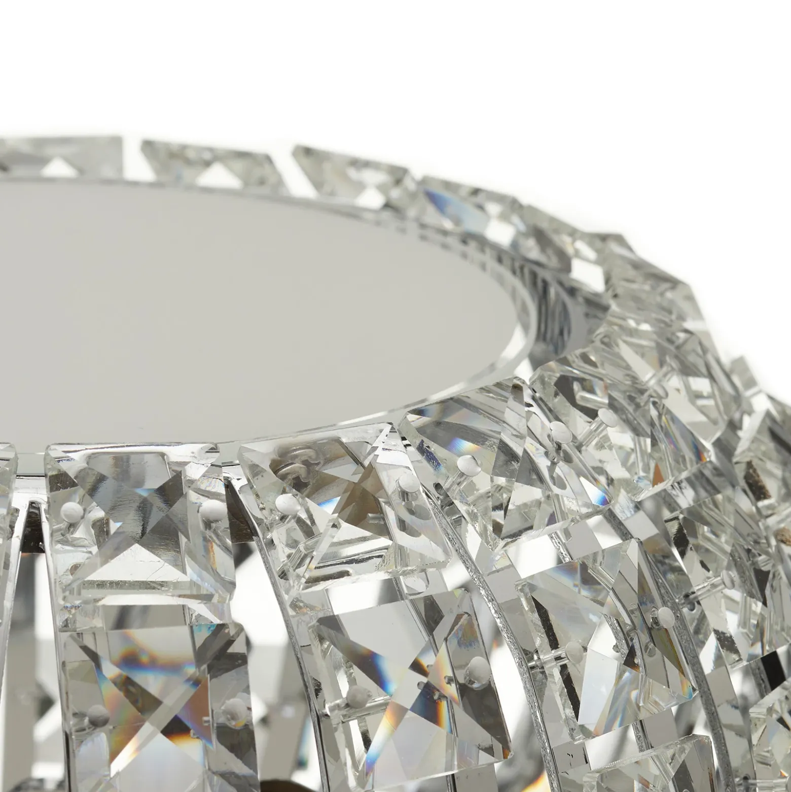 Lámpara de sobremesa DIAMOND con cristales, 24 cm