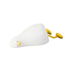 Lámpara de sobremesa LED recargable Ducky, pato, blanco, temporizador,