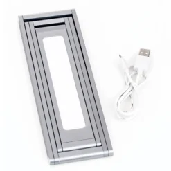 Lámpara de sobremesa recargable Falto LED, antracita, aluminio, regulable