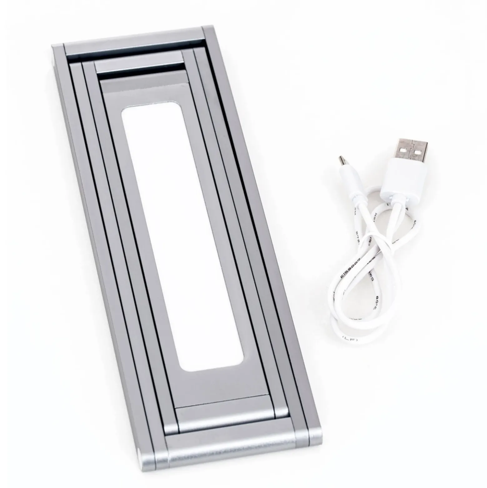 Lámpara de sobremesa recargable Falto LED, antracita, aluminio, regulable