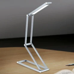 Lámpara de sobremesa recargable Falto LED, antracita, aluminio, regulable