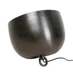 Lámpara de suelo Kare Apollon, negra, Ø 35 cm