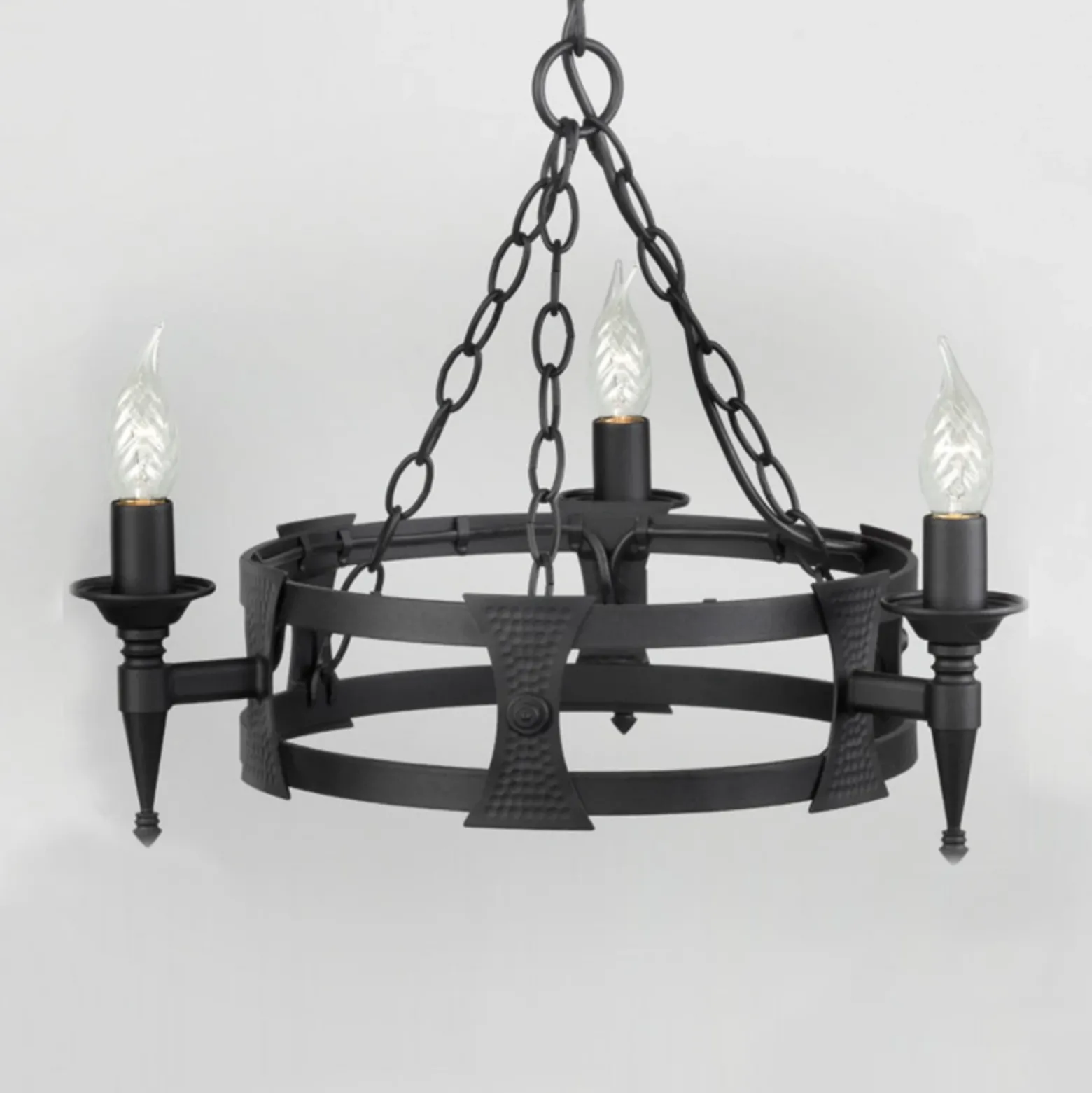 Lámpara de suspensión tres luces SAXON negro